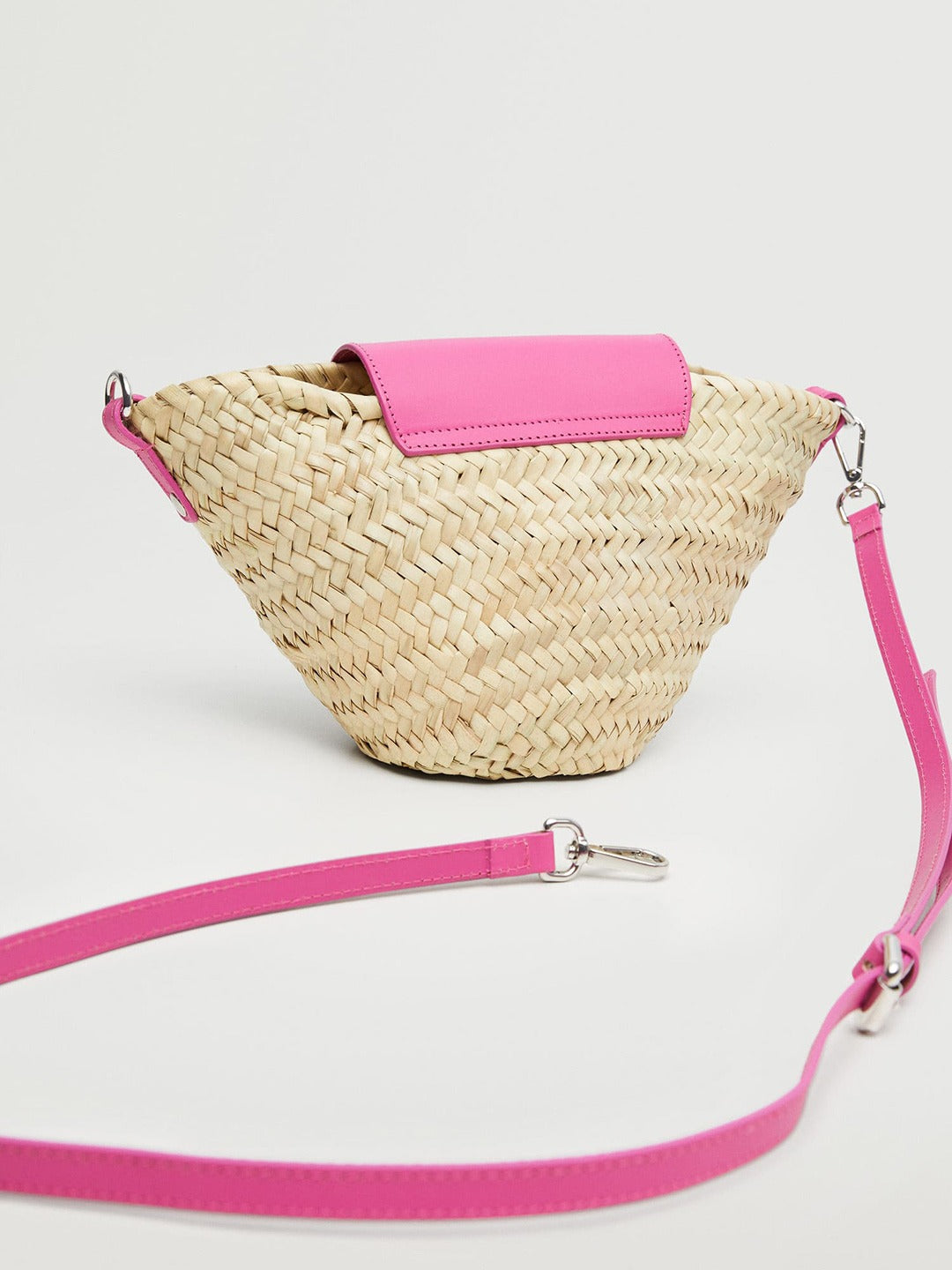Basket Weave Textured Sling Bag MANGO Pink