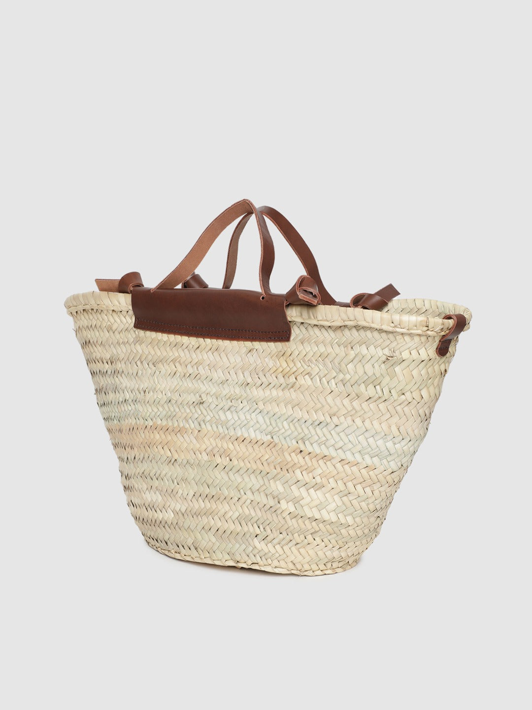 Basket Weave Handcrafted Bag with Sling Strap MANGO Brown