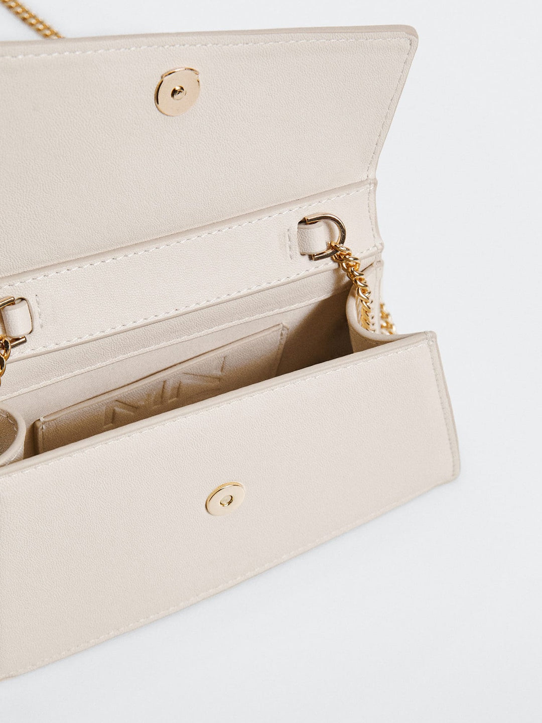 Solid Structured Satchel MANGO Cream
