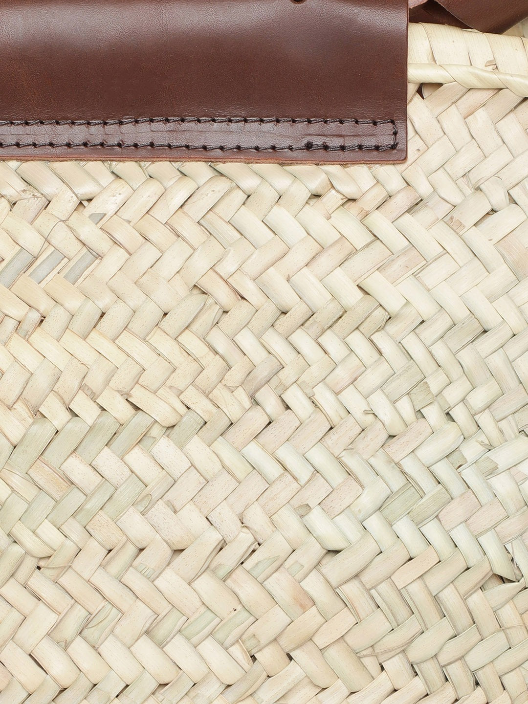 Basket Weave Handcrafted Bag with Sling Strap MANGO Brown