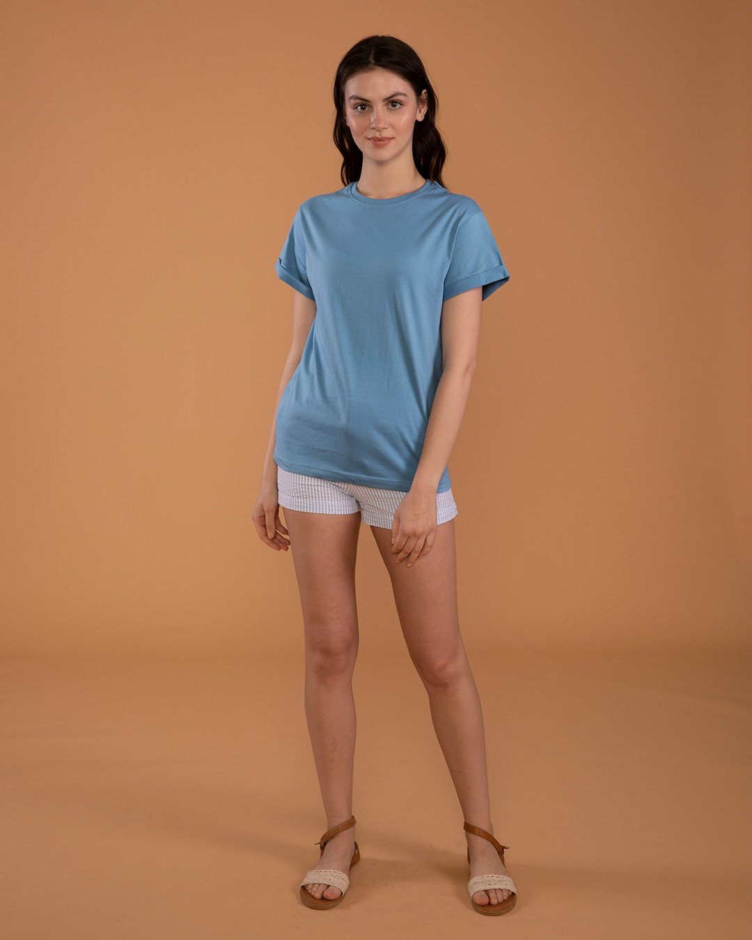 100% Cotton Blank T-shirts StarApps for her Island Blue