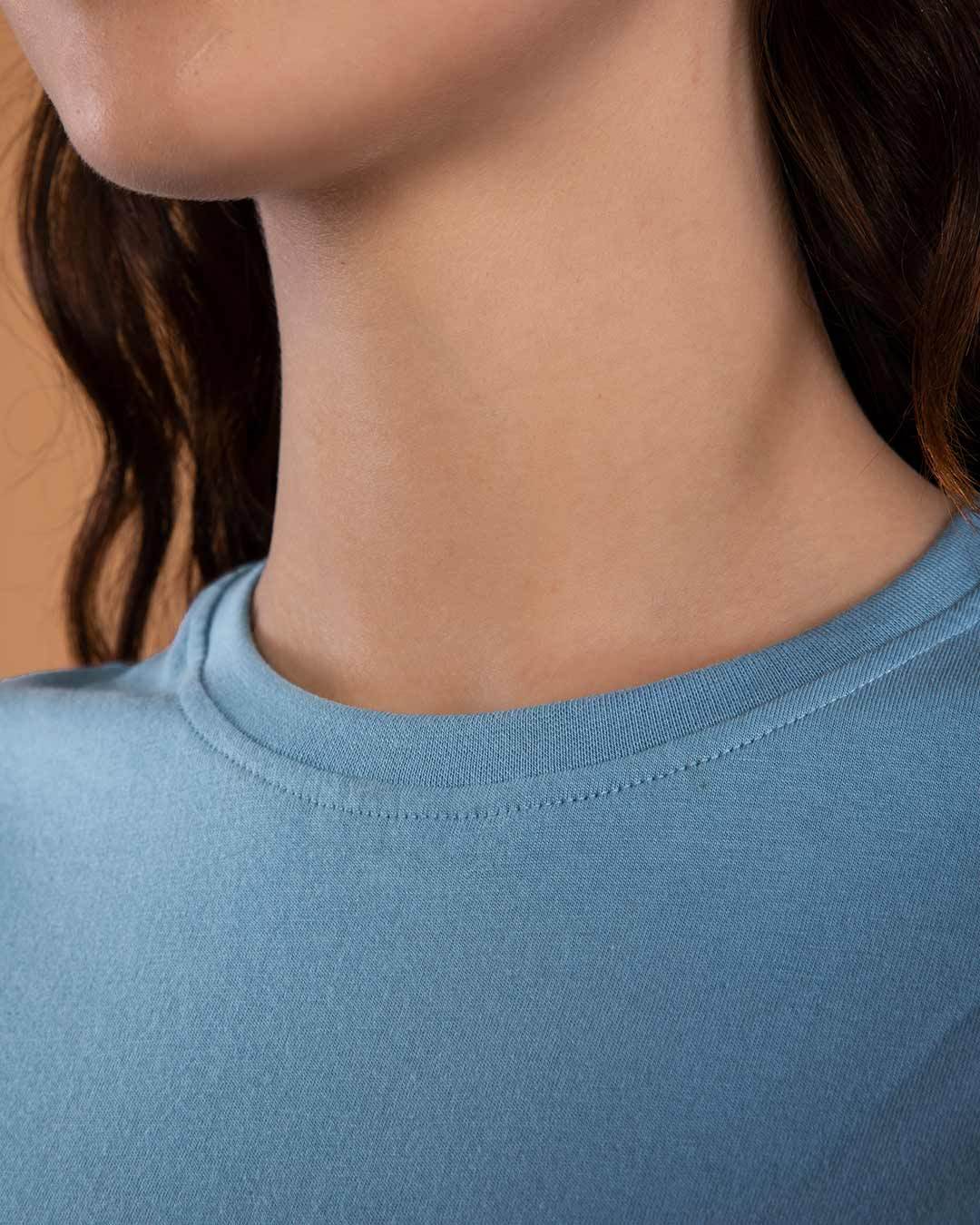 100% Cotton Blank T-shirts StarApps for her Island Blue