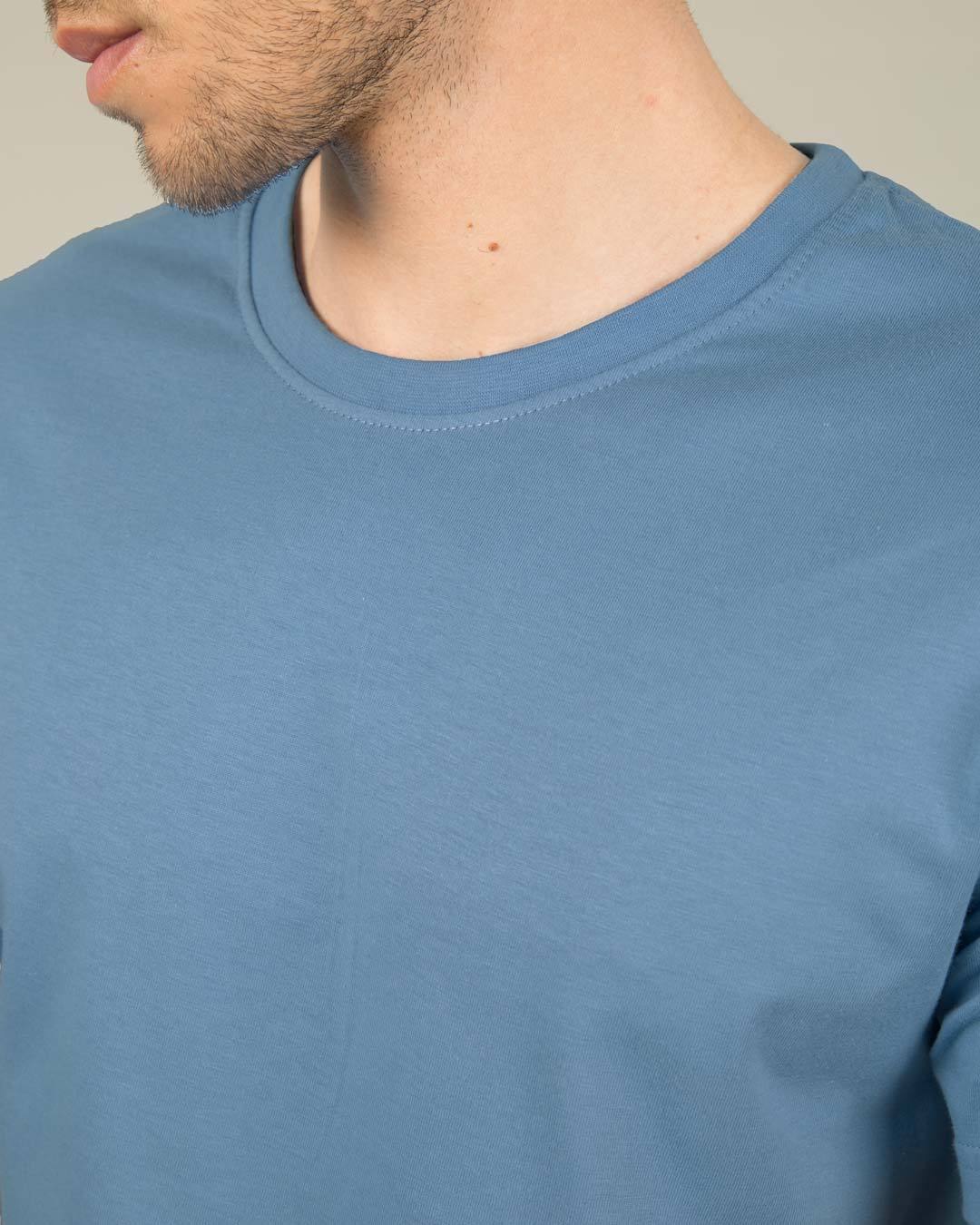 100% Cotton Blank T-shirts StarApps for him Island Blue
