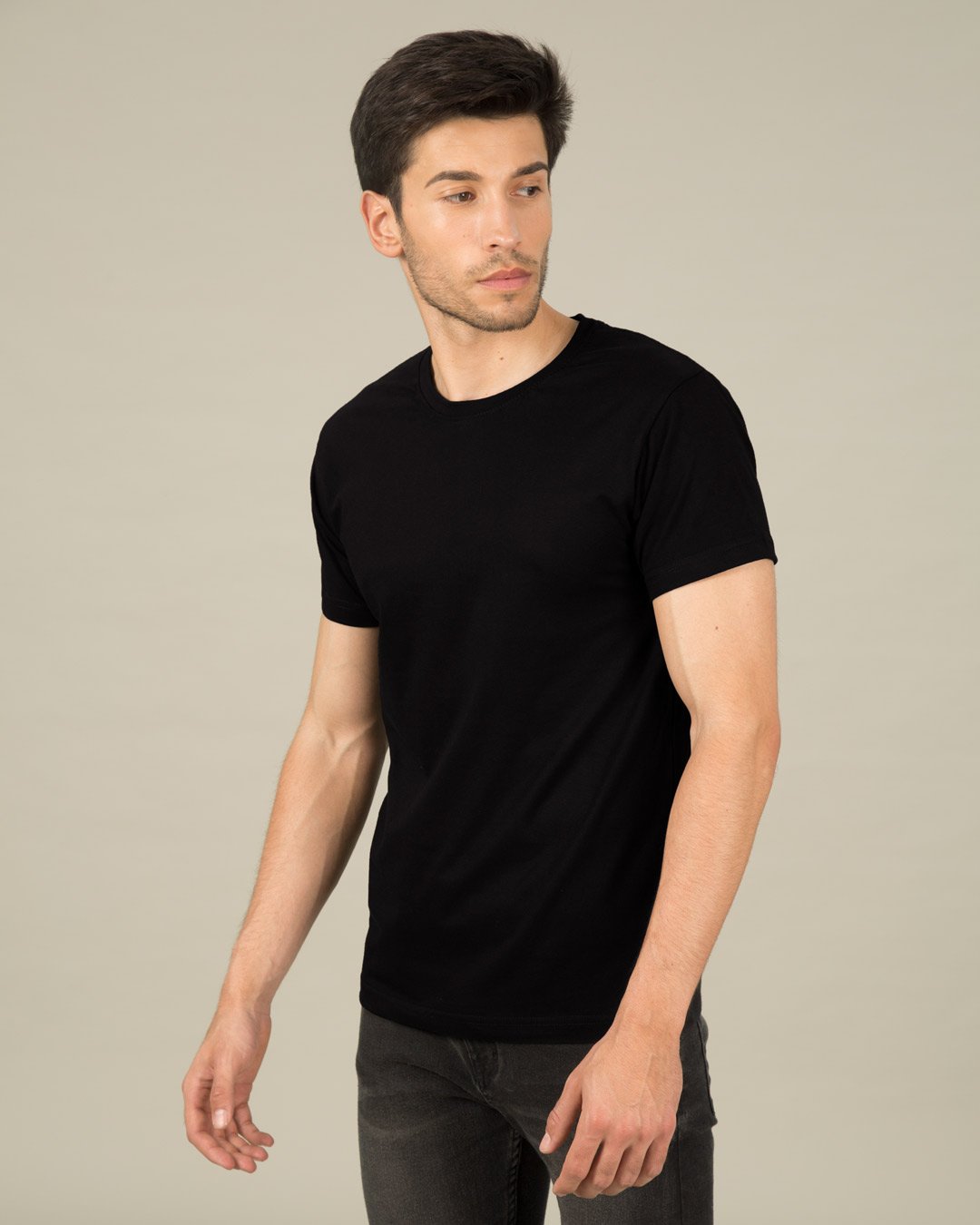 100% Cotton Blank T-shirts StarApps for him Jet Black
