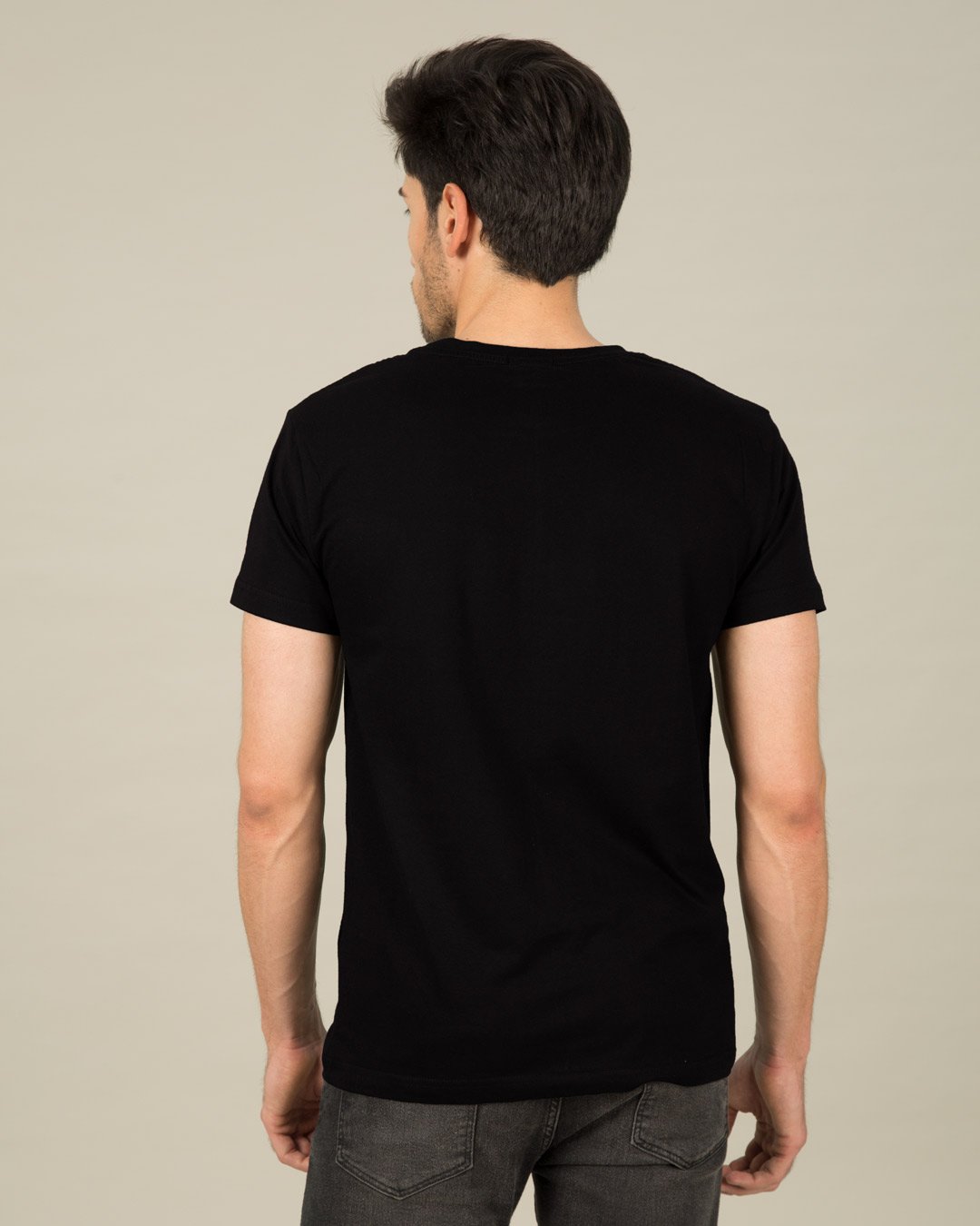 100% Cotton Blank T-shirts StarApps for him Jet Black