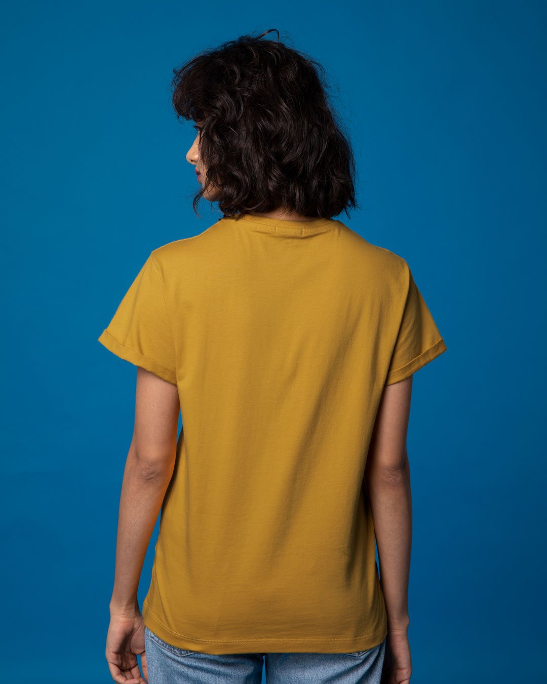 100% Cotton Blank T-shirts StarApps for her Mustard Yellow