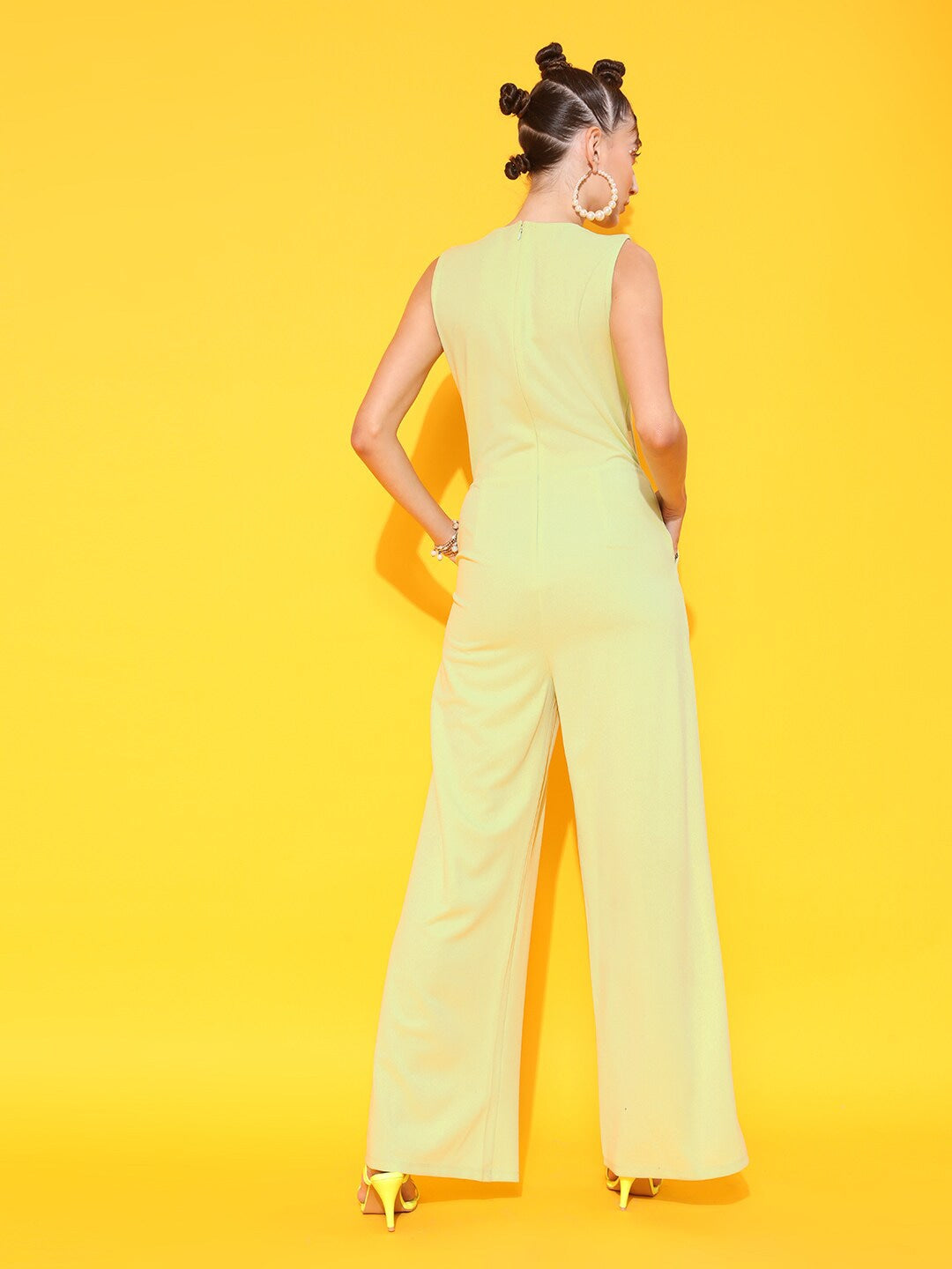 Round Neck Basic Corset Jumpsuit