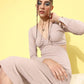 Solid Cut-Outs Bodycon Dress