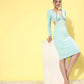 Solid Cut-Outs Bodycon Dress