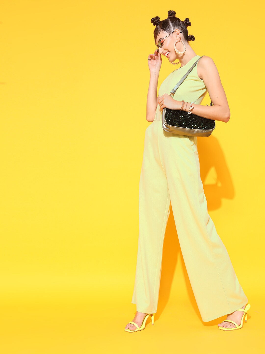 Round Neck Basic Corset Jumpsuit