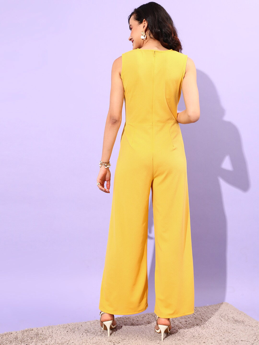 Round Neck Basic Corset Jumpsuit