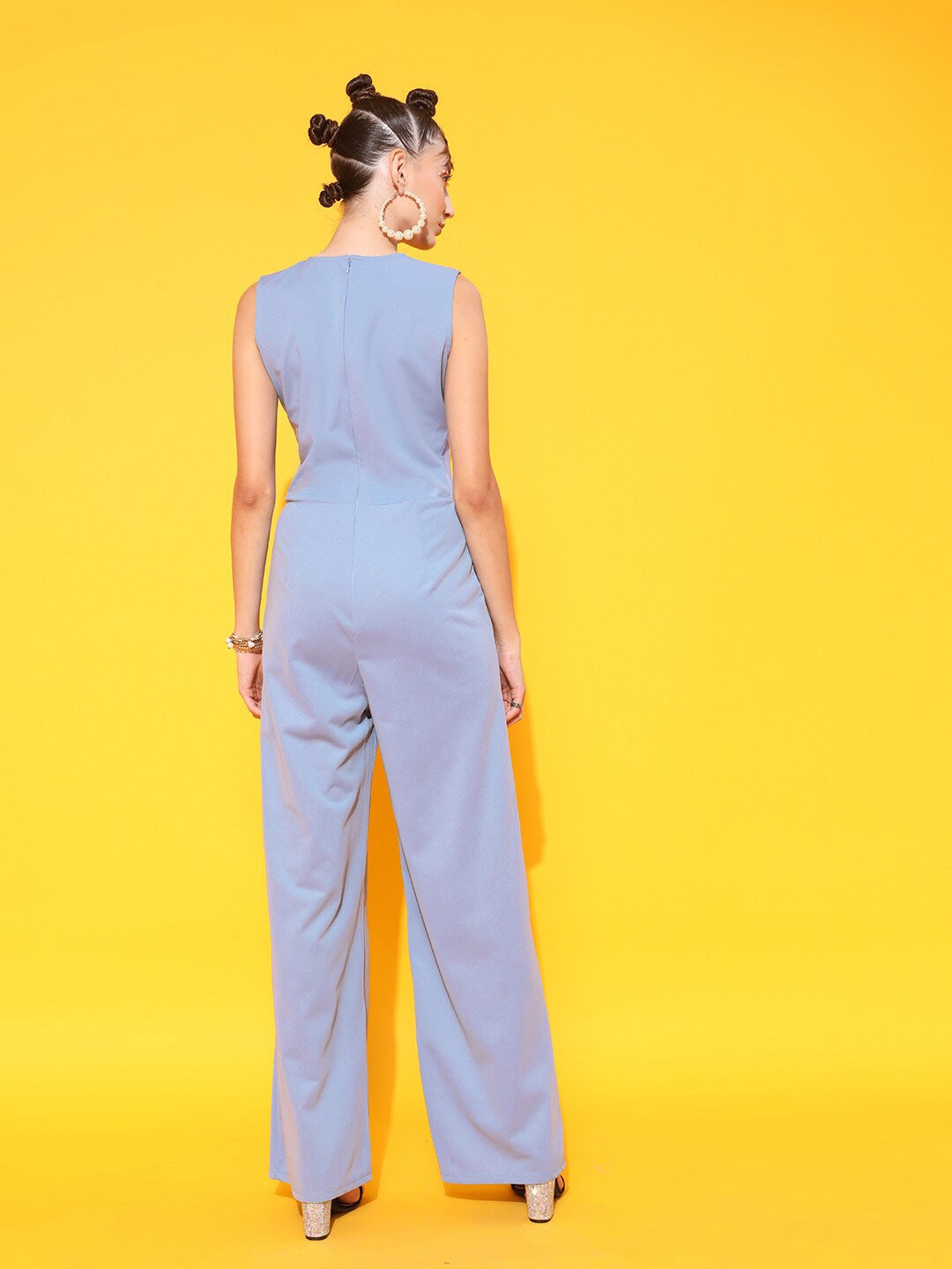 Round Neck Basic Corset Jumpsuit