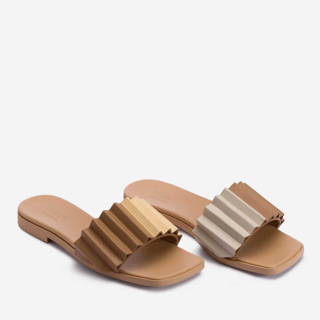 Louise Slide Sandal Mlouye Buttermilk