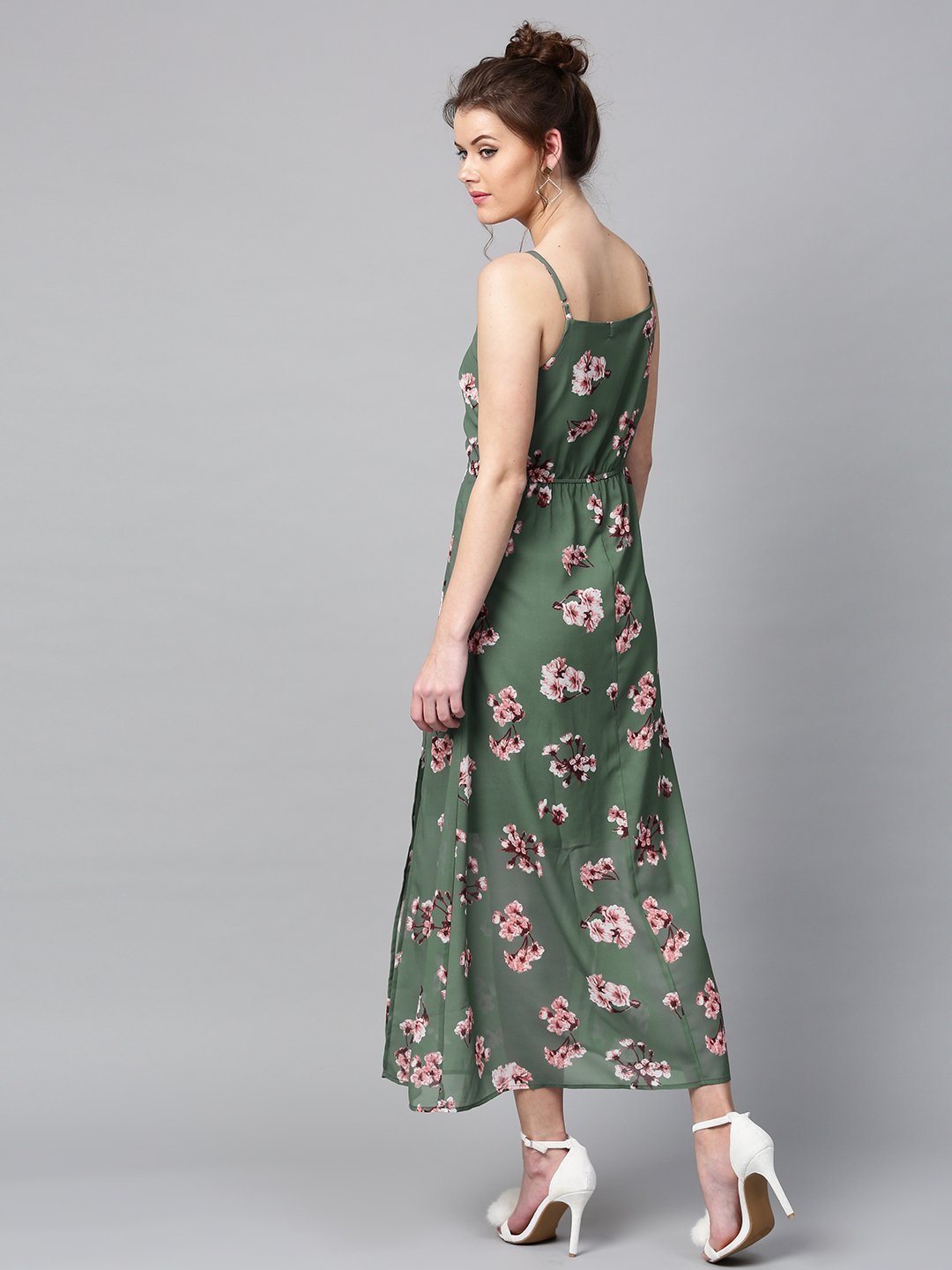 Floral Printed Maxi Dress – StarApps Studio
