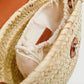 Basket Weave Textured Sling Bag MANGO Brown