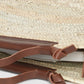 Basket Weave Handcrafted Bag with Sling Strap MANGO Brown