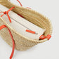 Basketweave Bucket Shoulder Bag MANGO Orange