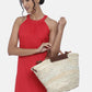 Basket Weave Handcrafted Bag with Sling Strap MANGO Brown