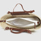 Basket Weave Handcrafted Bag with Sling Strap MANGO Brown